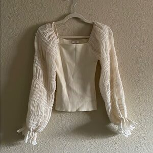 Elegant Cream Women's Top